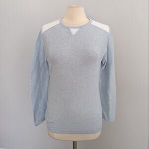 Maus & Hoffman Pima Cotton Sweater Large Light Blue